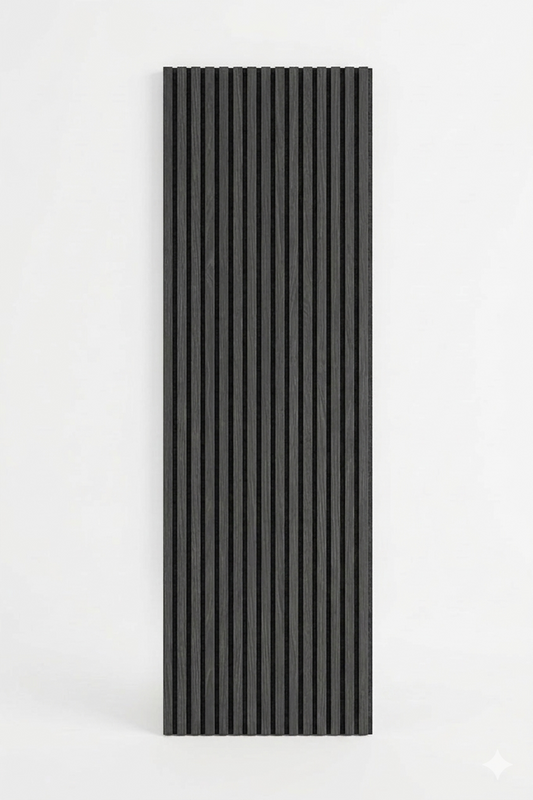Pannello Fonoassorbente a Listelli Grigio Carbone 60×275 cm