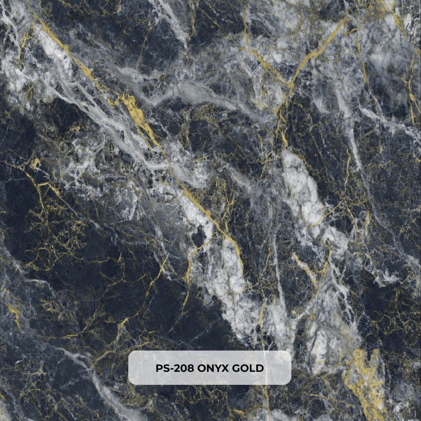 Pannello PVC 208 Marmo Nero Tempesta 280×120 cm