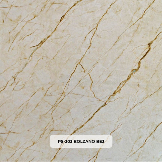 Pannello PVC 303 Marmo Beige Venature Oro 280×120 cm